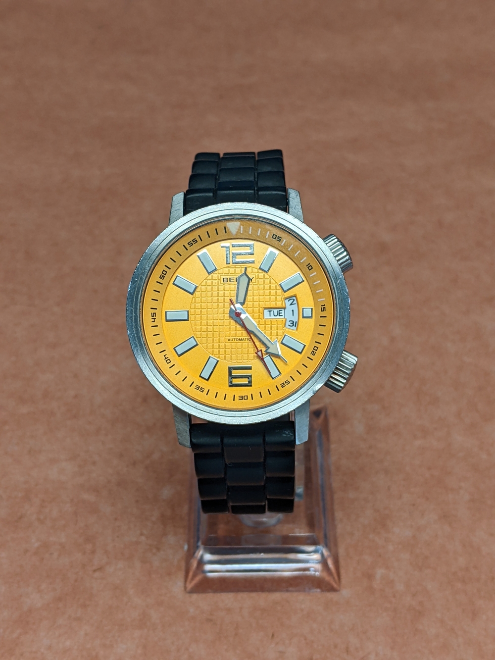 Berny Automatic 21 Jewels Miyota Men's Watch Used Working Great